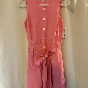 NWT Nine West Pink Short Jumpsuit Flowy Design